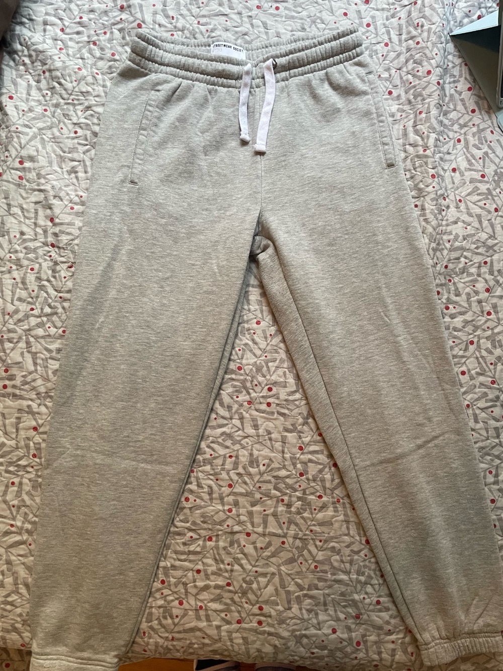 Streetwear Society Heather Gray Drawstring Joggers